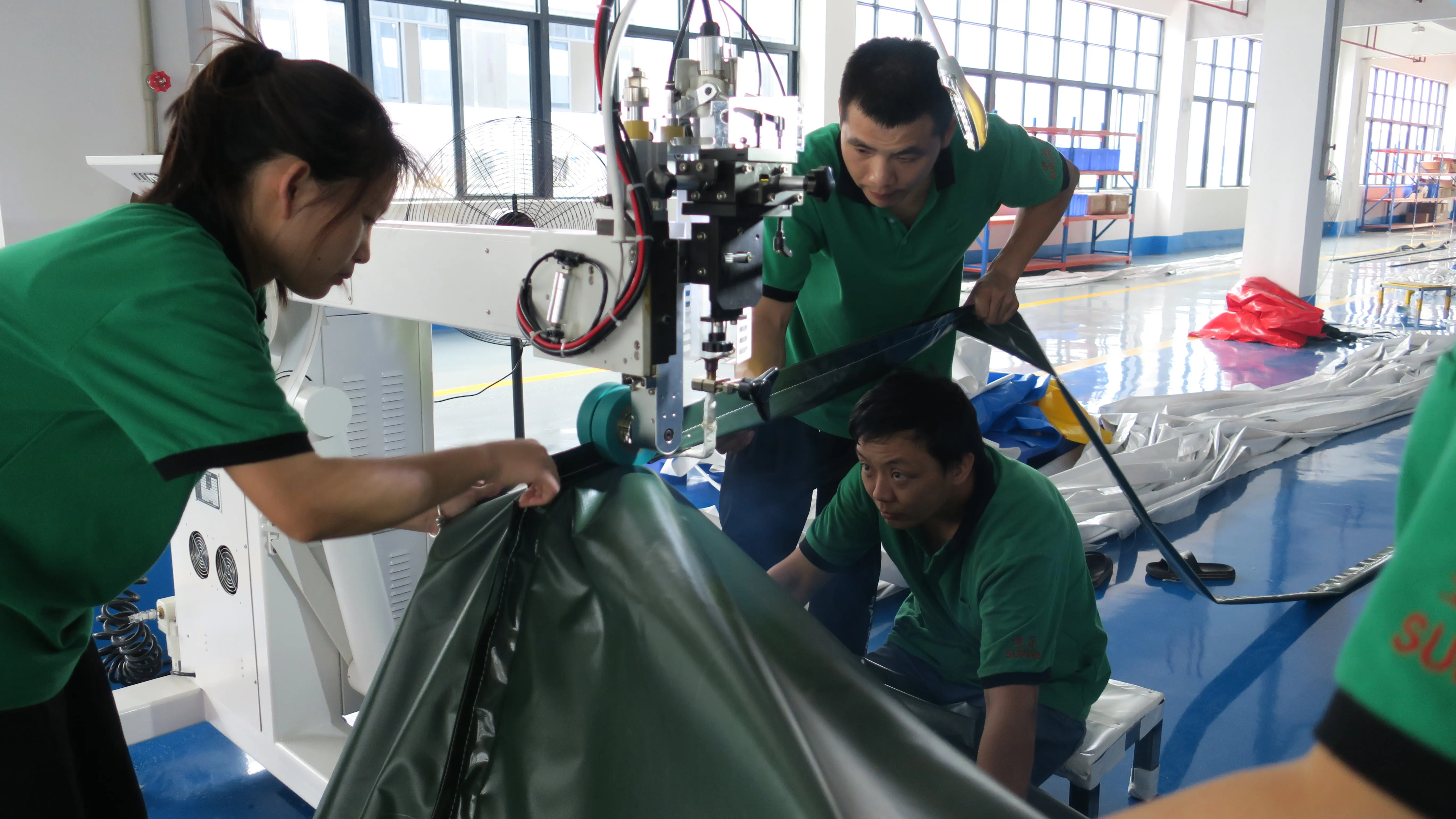 Inflatable manufacturing production workshop in China