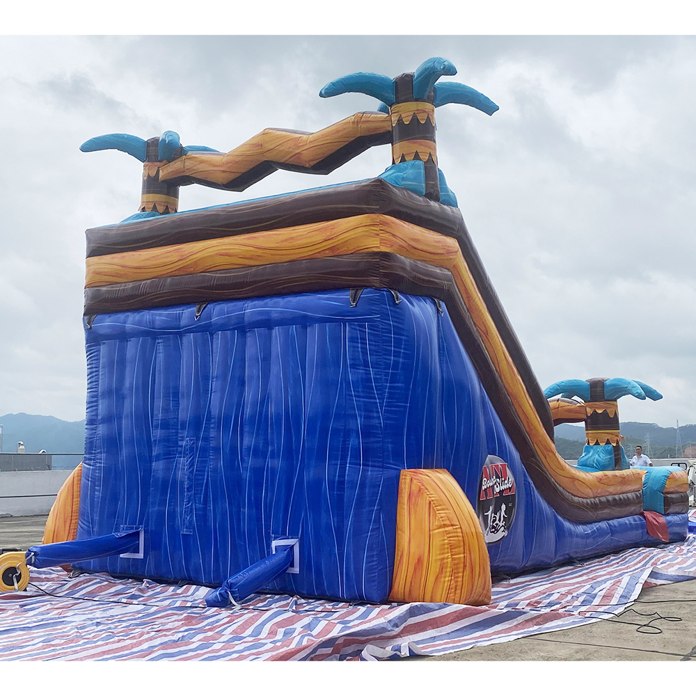 Inflatable Palm Tree Double Water Slide4