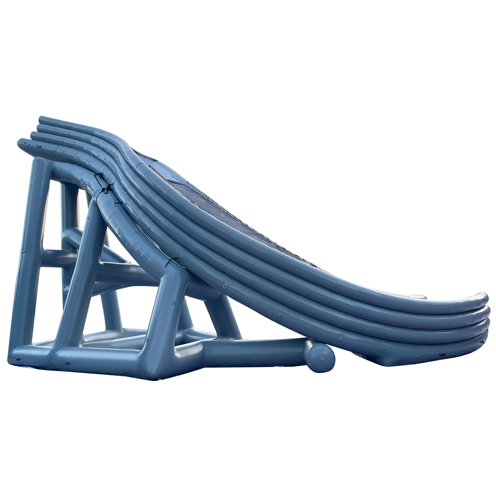 Inflatable Yacht Slide Buying Guide for Resorts and Charter Companies 3 Inflatable yacht slide deployed beside a yacht