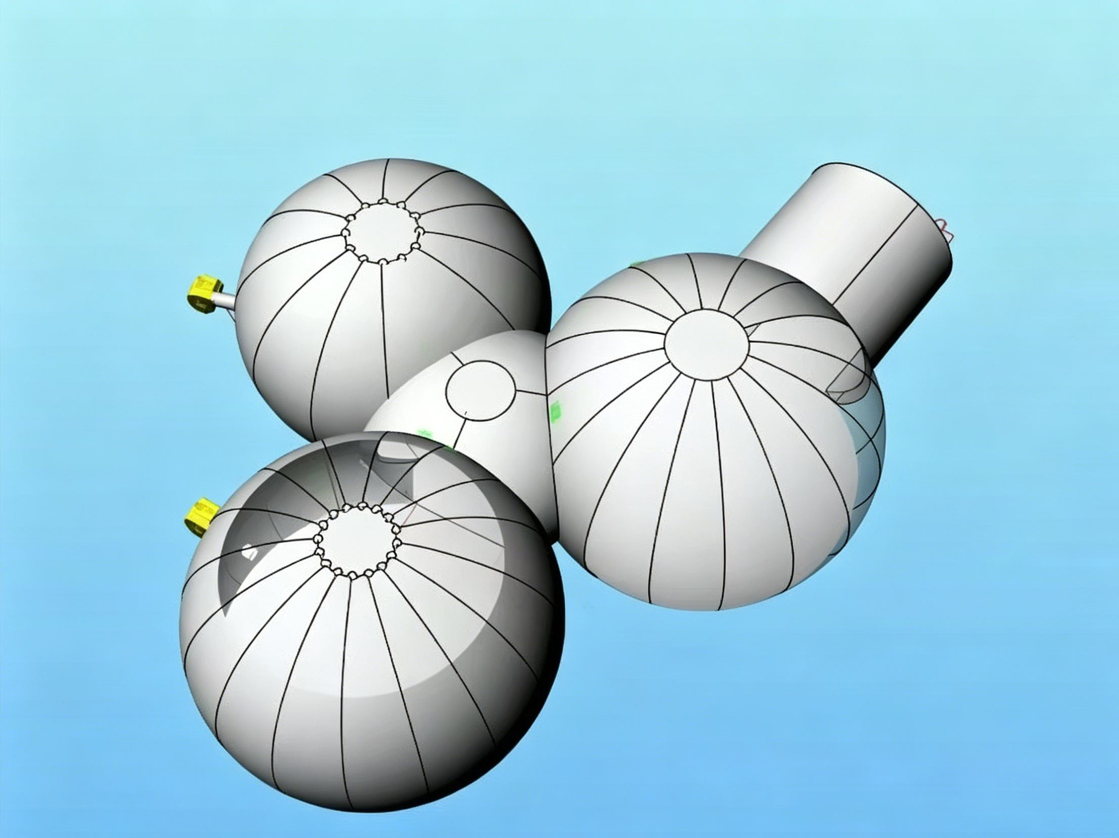 Triple-sphere Tent1